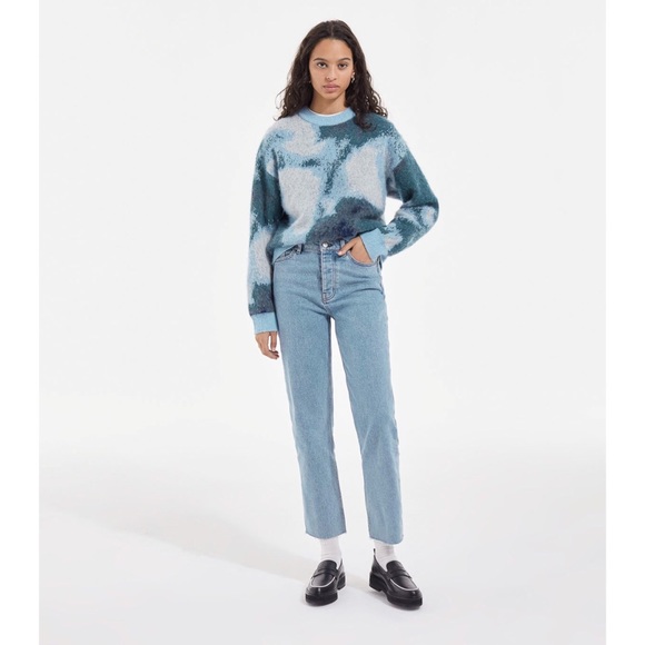 The Kooples Blue Round neck jacquard wool blend sweater - Picture 5 of 16